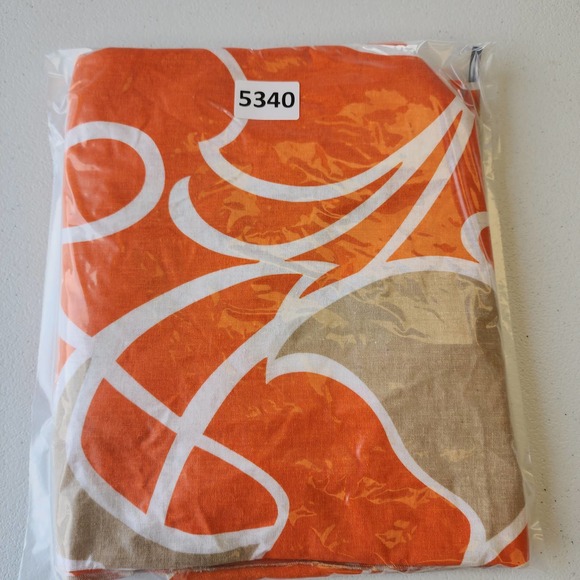 Ashley Stewart Orange Tan Abstract Linen Blend Tunic Top Flowy Plus Size 18/20 - Picture 5 of 5